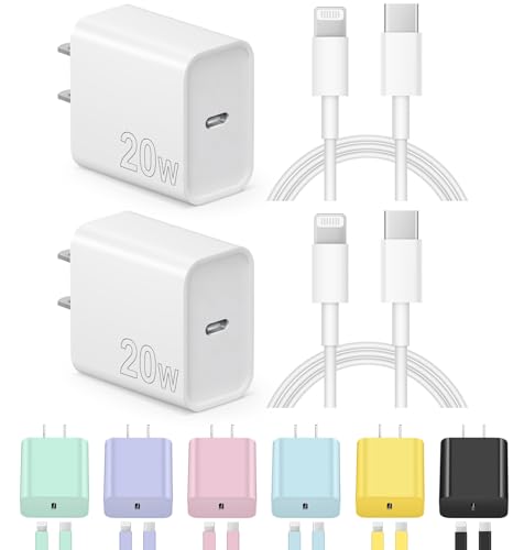 20W Fast Charging USB-C Wall Charger with Cable