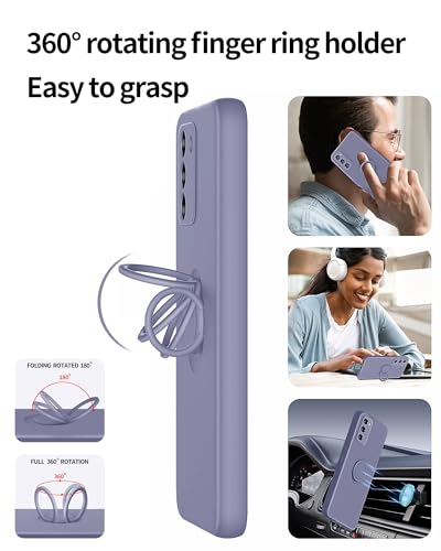 Dssairo Galaxy A03S Case with Ring Stand & Protectors