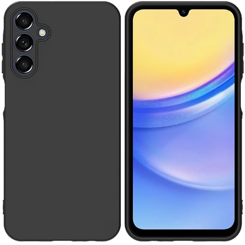 TENOC Matte Black Phone Case for Galaxy A15 5G