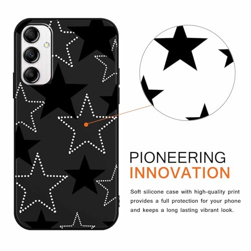 Cute Black Star Phone Case for Galaxy A14 5G