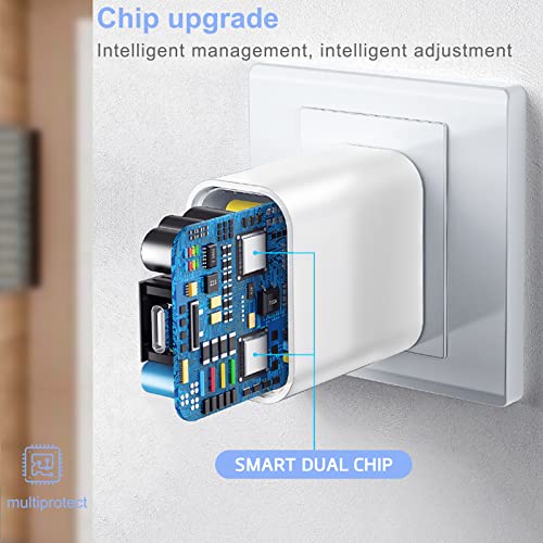 20W USB-C Fast Charger & 6FT Lightning Cables