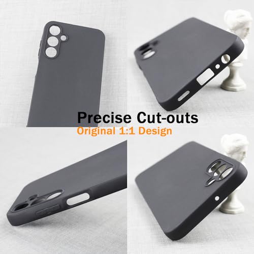 TENOC Matte Black Phone Case for Galaxy A15 5G