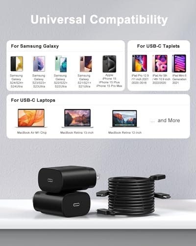 25W Fast Charging Type C Charger Bundle