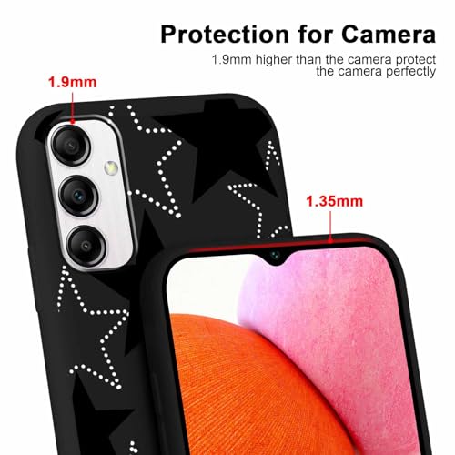 Cute Black Star Phone Case for Galaxy A14 5G
