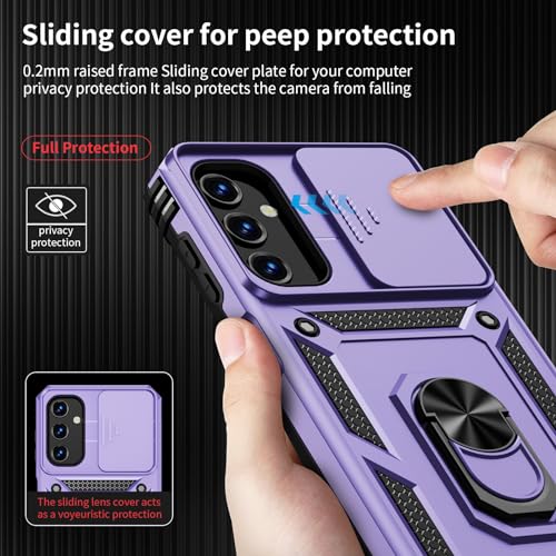 Samsung Galaxy A15 5G Case with Slide Lens Cover