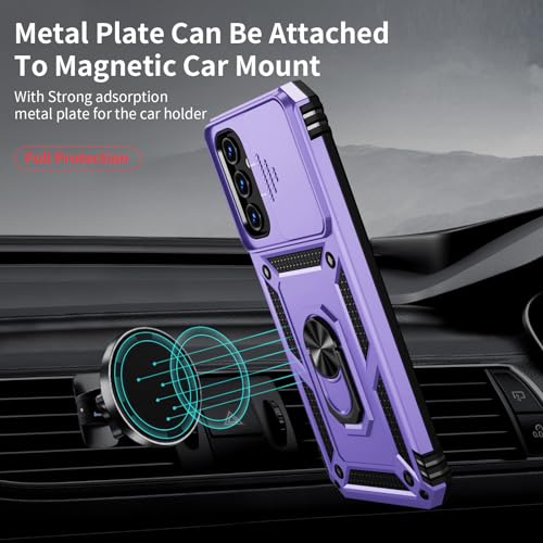 Samsung Galaxy A15 5G Case with Slide Lens Cover