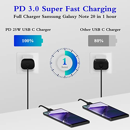 25W Fast Charging Type C Charger 2-Pack