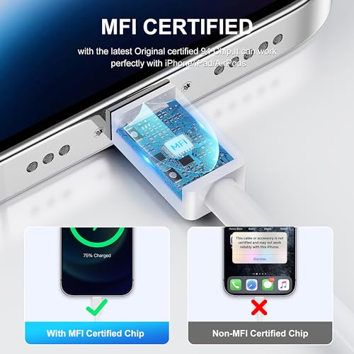 Fast Charging iPhone Charger - 2 Pack Bundle