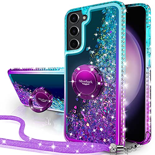 Galaxy S23 Liquid Holographic Glitter Case - Purple