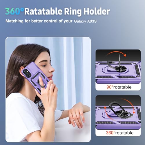 Samsung Galaxy A15 5G Case with Slide Lens Cover