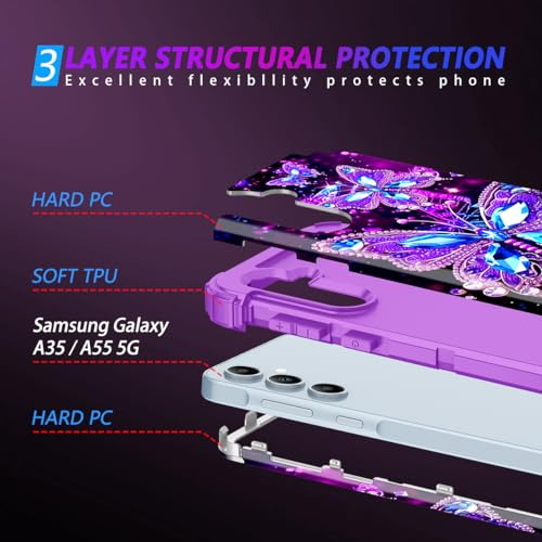 Miqala Glow-in-the-Dark Case for Galaxy A55/A35 5G