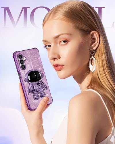 Cute Astronaut Glitter Case for Samsung Galaxy A15
