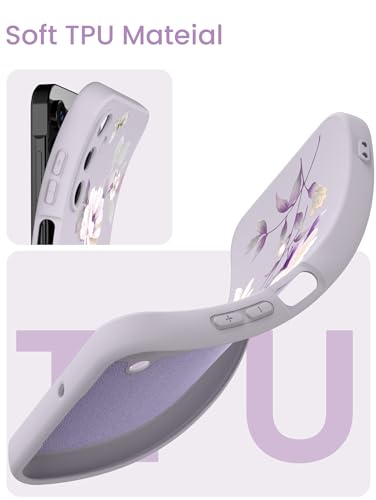 Galaxy A15 5G Floral Liquid Silicone Case - Purple