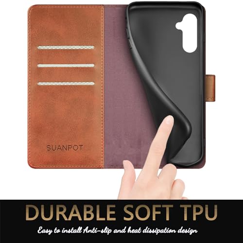 Samsung Galaxy A15 5G RFID Wallet Case - Light Brown