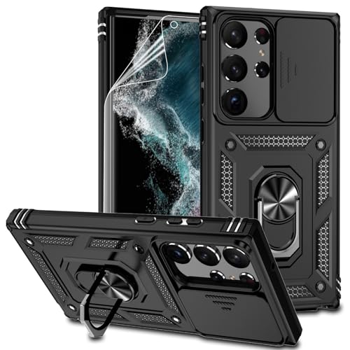 Samsung Galaxy S23 Ultra Case with Kickstand&Camera Cover