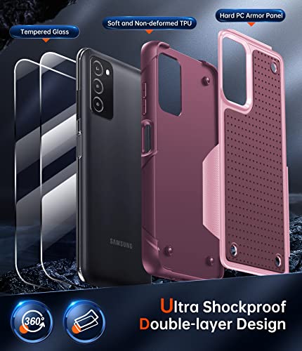 Samsung Galaxy A03S Dual Layer Shockproof Case Bundle