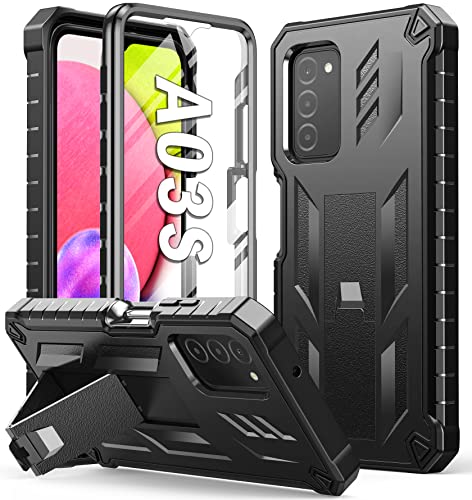 Samsung Galaxy A03S Rugged Armor Case with Kickstand