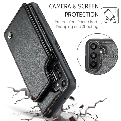 Ruiheshiyi Galaxy A15 5G Wallet Case - Black