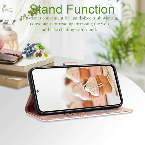 Floral Leather Wallet Case for Galaxy A15 5G