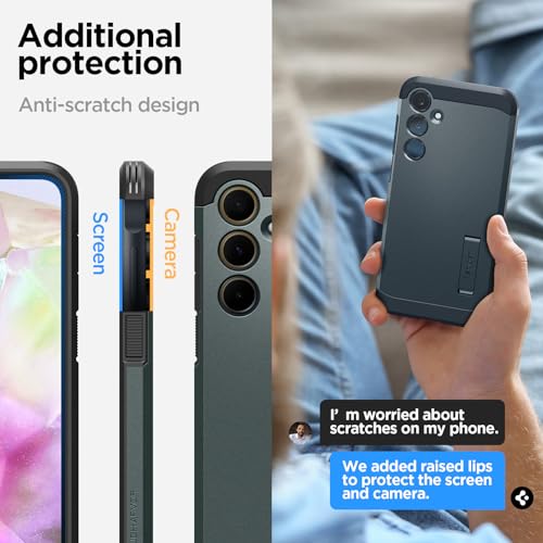 Spigen Tough Armor Galaxy A35 5G Case - Abyss Green
