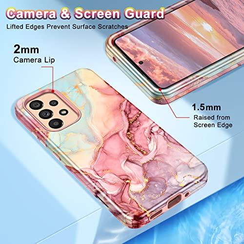 Marble Pattern Shockproof Case for Galaxy A53 5G
