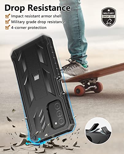 Samsung Galaxy A03S Rugged Armor Case with Kickstand