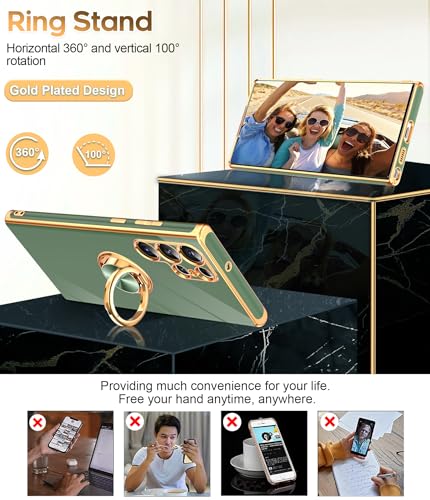 LeYi Galaxy S22 Ultra Case with Rotatable Kickstand