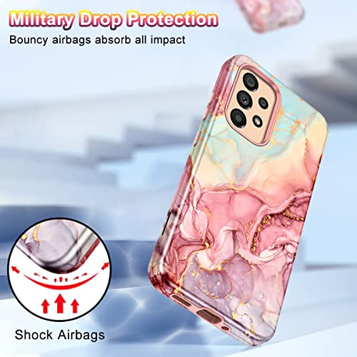Marble Pattern Shockproof Case for Galaxy A53 5G