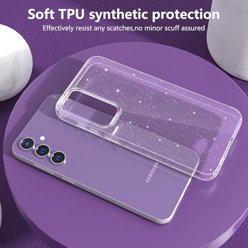 KSWOUS Glitter Phone Case for Samsung Galaxy S23 FE