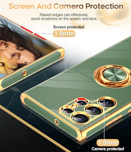 LeYi Galaxy S22 Ultra Case with Rotatable Kickstand