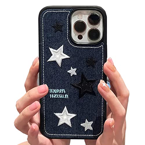Cool Denim Star iPhone 14 Case – Silicone Protection