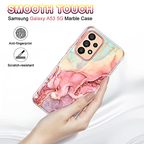 Marble Pattern Shockproof Case for Galaxy A53 5G