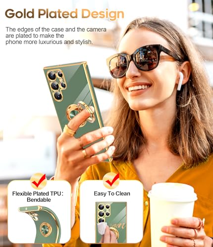 LeYi Galaxy S22 Ultra Case with Rotatable Kickstand