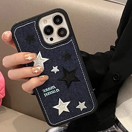 Cool Denim Star iPhone 14 Case – Silicone Protection