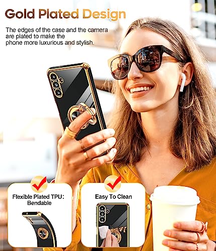 LeYi Galaxy A13-5G Case with Rotatable Ring Kickstand