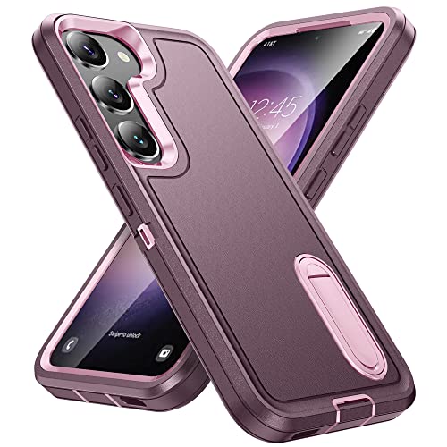 Samsung Galaxy S23 Kickstand Shockproof Case - Night Purple