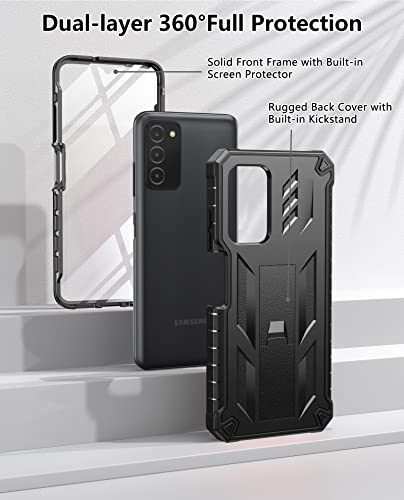 Samsung Galaxy A03S Rugged Armor Case with Kickstand