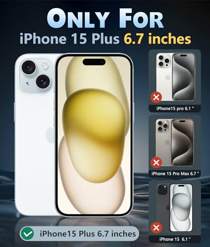 FNTCASE iPhone 15 Plus Military-Grade Clear Case