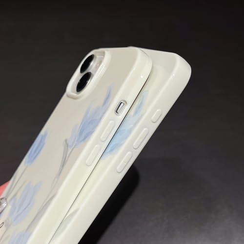 Artistic Blue Tulip iPhone Case for Pro Max