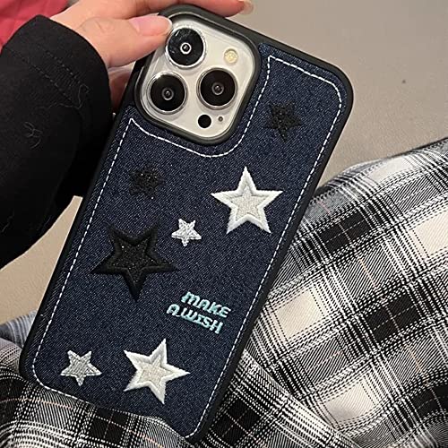 Cool Denim Star iPhone 14 Case – Silicone Protection