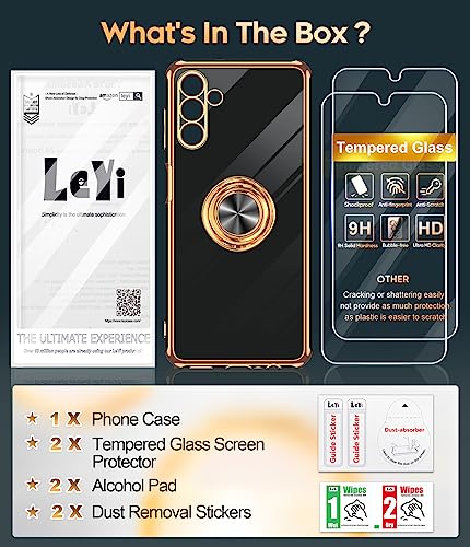 LeYi Galaxy A13-5G Case with Rotatable Ring Kickstand