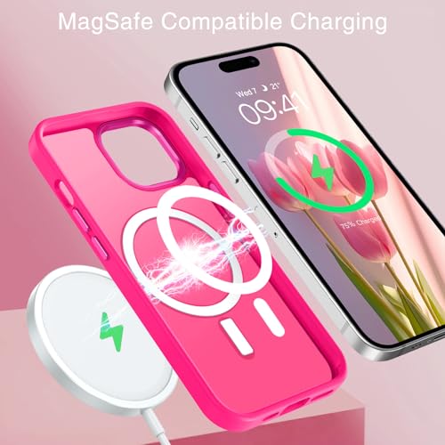 Translucent Matte Shockproof Case for iPhone 15 Plus