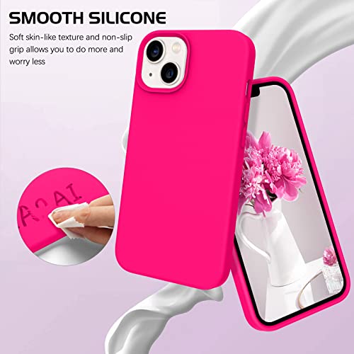Hot Pink Silicone Case for iPhone 13