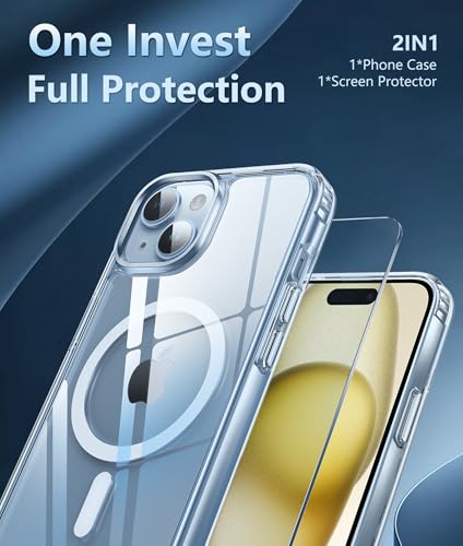 FNTCASE iPhone 15 Plus Military-Grade Clear Case