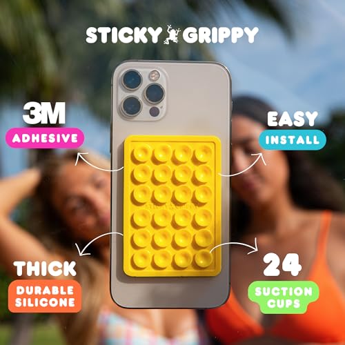 StickyGrippy Suction Phone Case Mount - Pink