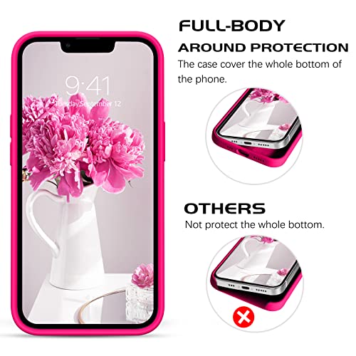 Hot Pink Silicone Case for iPhone 13