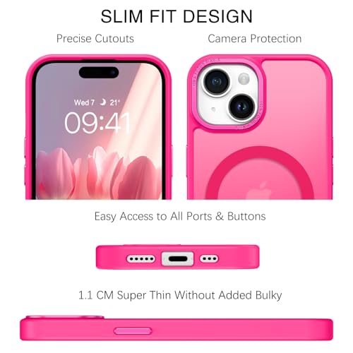 Translucent Matte Shockproof Case for iPhone 15 Plus