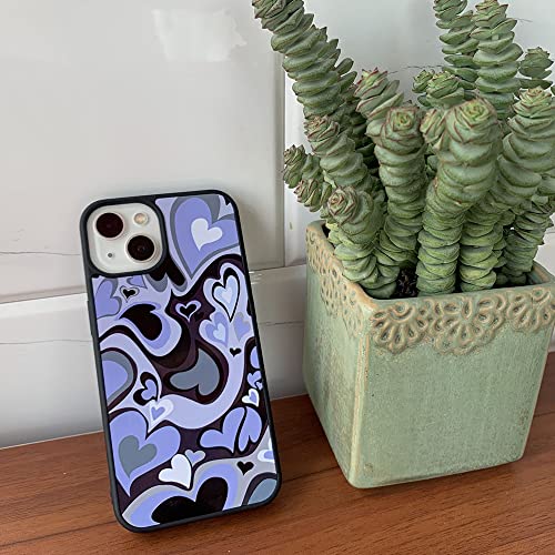 MOKENS Slim Purple Love Heart Phone Case for iPhone 11