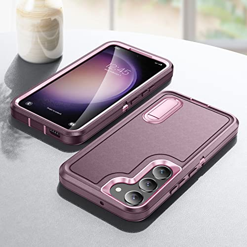 Samsung Galaxy S23 Kickstand Shockproof Case - Night Purple