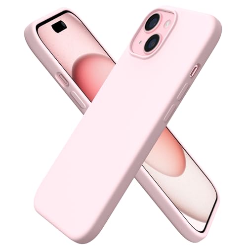 iPhone 15 Slim Pink Silicone Shockproof Case